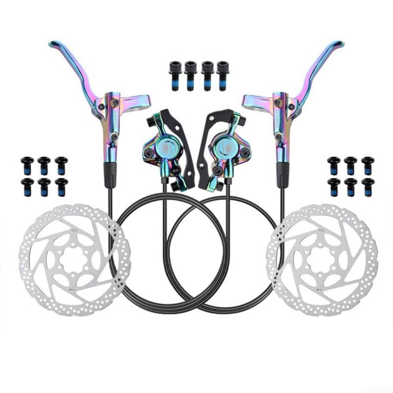 Mountainbike Hydraulisches Bremsen-Set mit verbesserten Dichteigenschaften und komfortablem Griff (Schwarz) von CashMuch