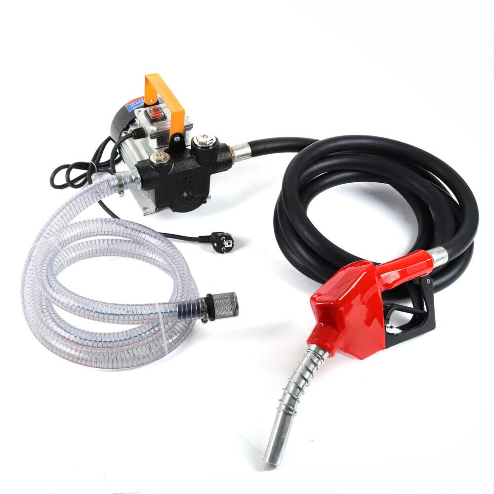 Dieselpumpe Selbstansaugend,230V Heizölpumpe selbstansaugend 60L/min Antriebsölpumpe Mit Ölpumpe Automatische Pistolenkraftstoffpumpe mit Schlauch Dieselpumpe Selbstansaugend,230V Heizölpumpe selbstansaugend 60L/min Antriebsölpumpe Mit Ölpumpe Automatische Pistolenkraftstoffpumpe mit Schlauch von Caskunbsy
