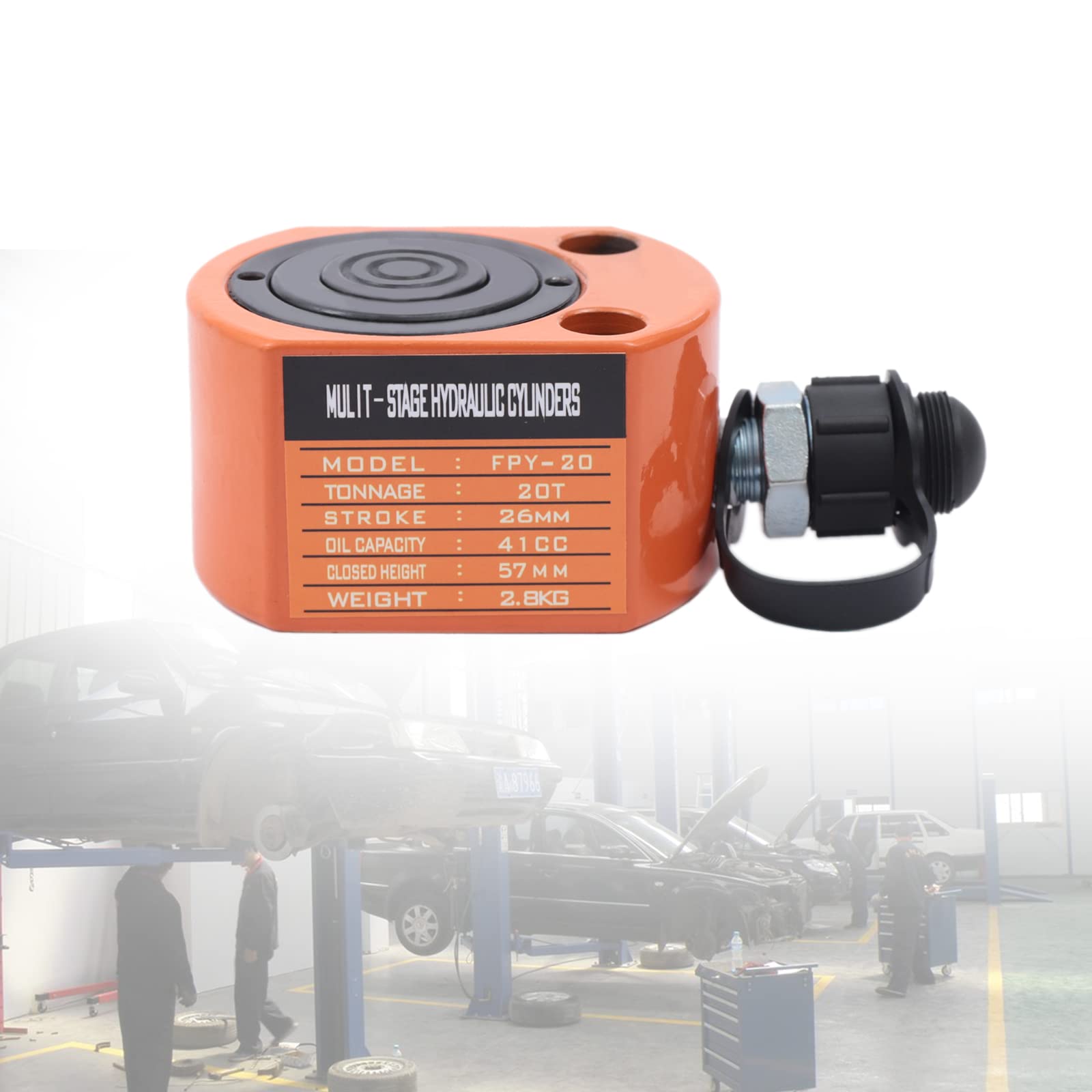 Hydraulischer Flaschen-Wagenheber 20T Hydraulikzylinder Jack Mini Hydraulic Ram Multi-Acting Low Profile Hebezylinder,für Kleine Oder Große Fahrzeuge, Schwerlast Auto LKW Reise Anhänger Reparatur Hydraulischer Flaschen-Wagenheber 20T Hydraulikzylinder Jack Mini Hydraulic Ram Multi-Acting Low Profile Hebezylinder,für Kleine Oder Große Fahrzeuge, Schwerlast Auto LKW Reise Anhänger Reparatur von Caskunbsy