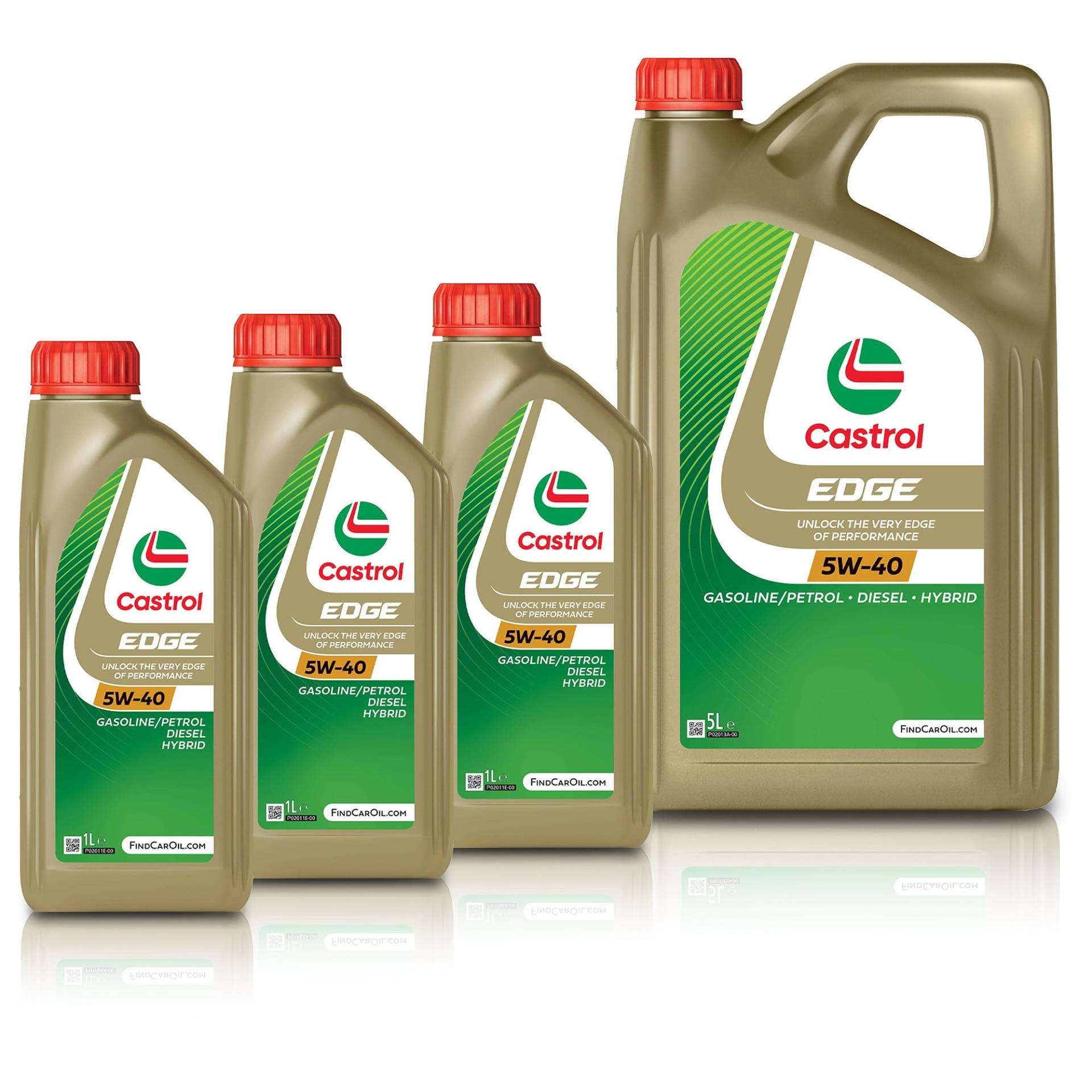 3x 1 L + 5 L = 8 Liter Castrol Edge Fluid Titanium 5W-40 Motoröl 3x 1 L + 5 L = 8 Liter Castrol Edge Fluid Titanium 5W-40 Motoröl von Castrol Bundle
