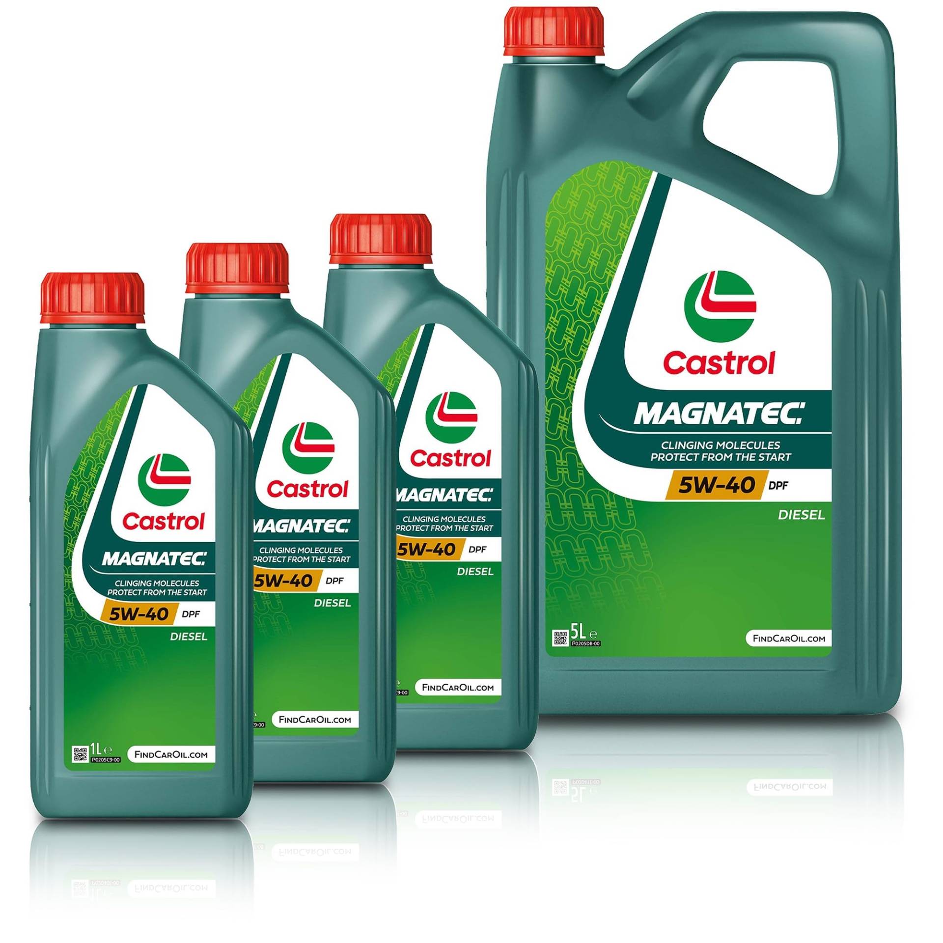 3x 1 L + 5 L = 8 Liter Castrol Magnatec Diesel 5W-40 DPF Motoröl von Castrol Bundle