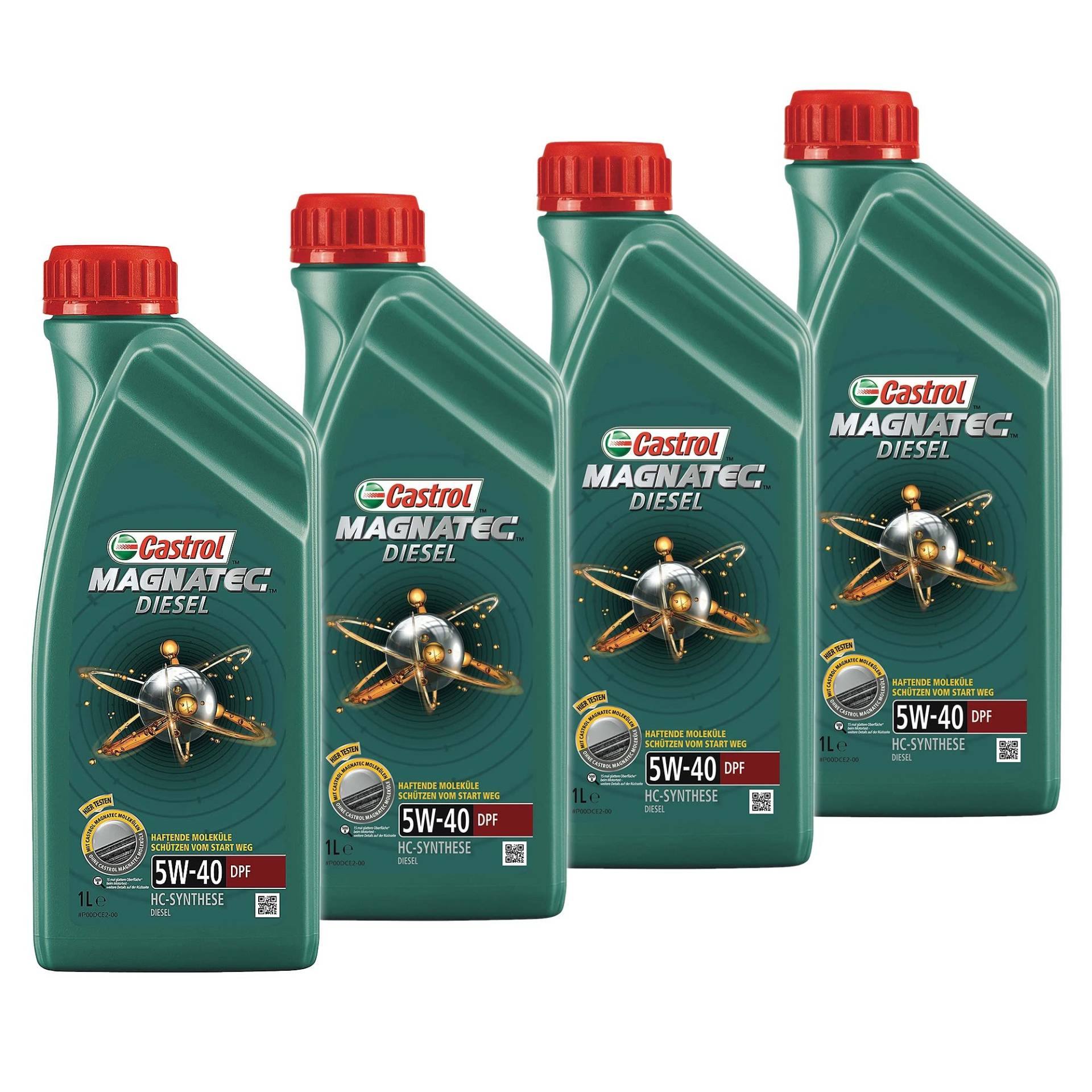 4x 1 L = 4 Liter Castrol Magnatec Diesel 5W-40 DPF Motoröl von Castrol Bundle