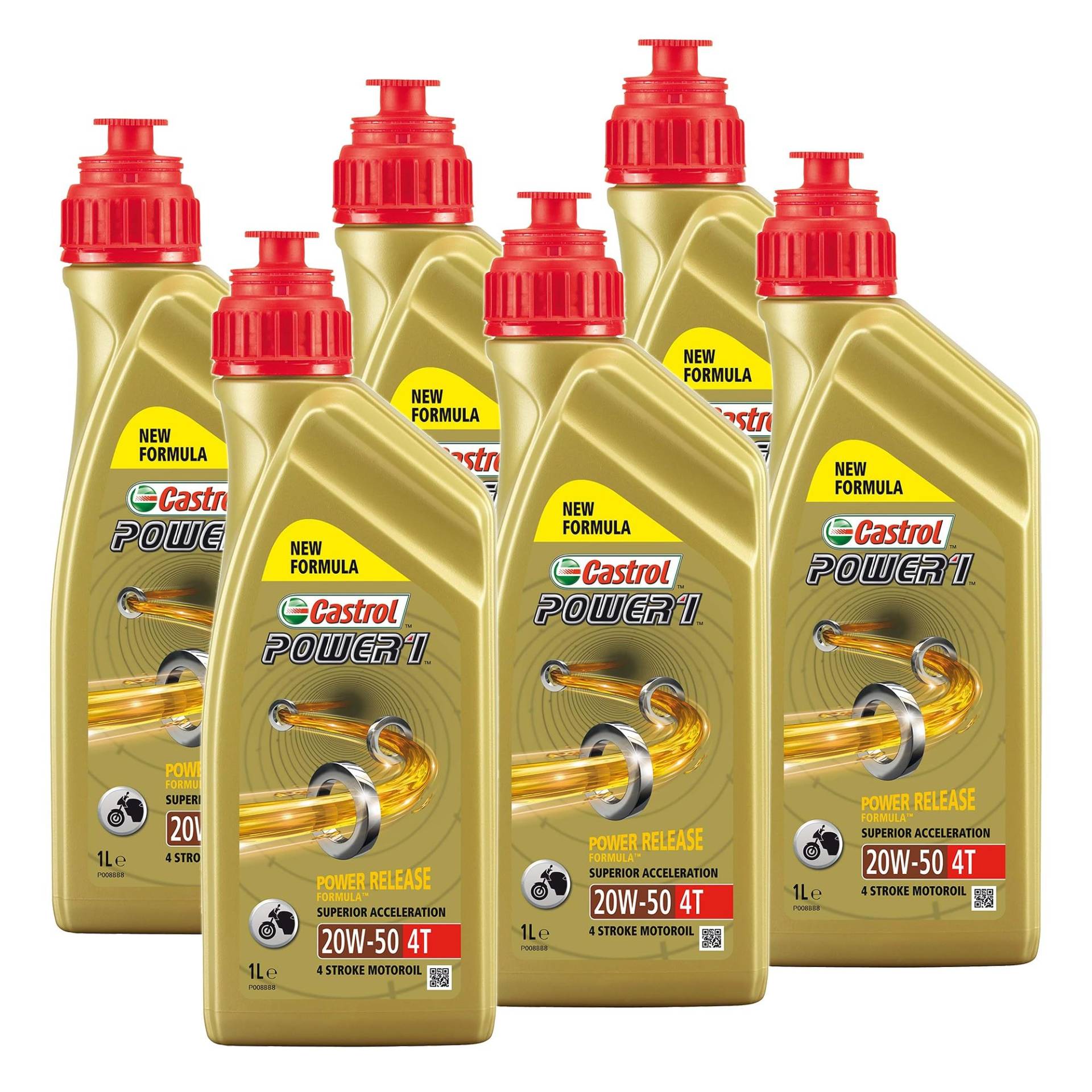 CASTROL 6x 1 L Power 1 4T 20W-50 von Castrol Bundle