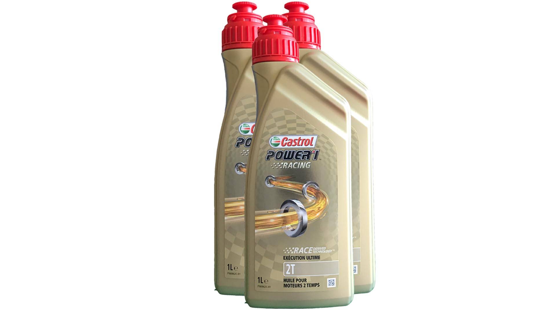 Castrol Power 1 Racing 2T Motorrad Motor, cas-2240–7176–3 – 3 x 1L = 3 Liter von Castrol Bundle