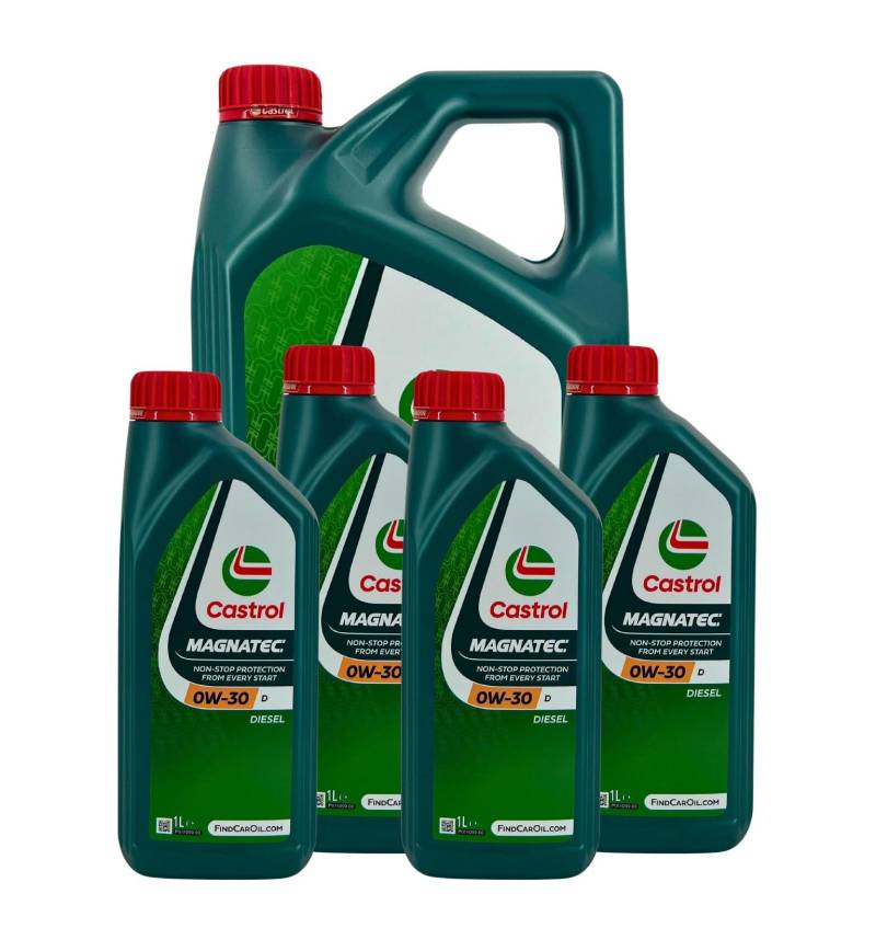 Motorenöl 0W-30 D Magnatec Stop Start [9 L] von Castrol (SET159C669L) Öl Schmierung Motorenöl von Castrol Bundle