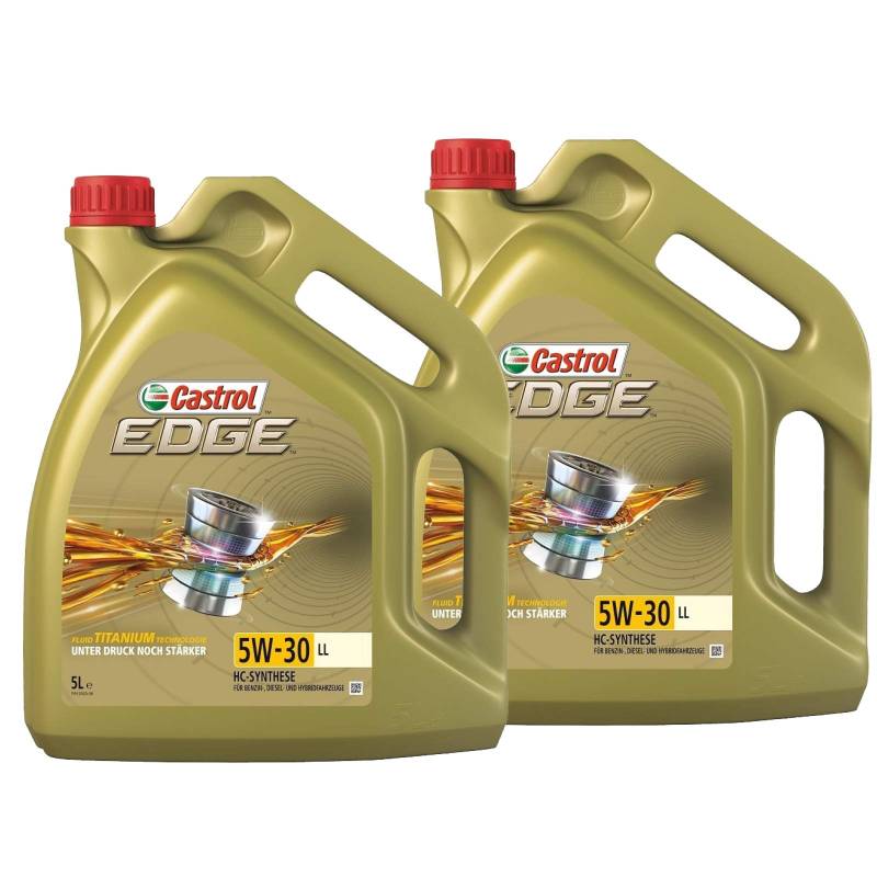 Motorenöl 5W-30 Edge Titanium C3 [2x 5 L] von Castrol (SET1552FD10L) Öl Schmierung Motorenöl von Castrol Bundle