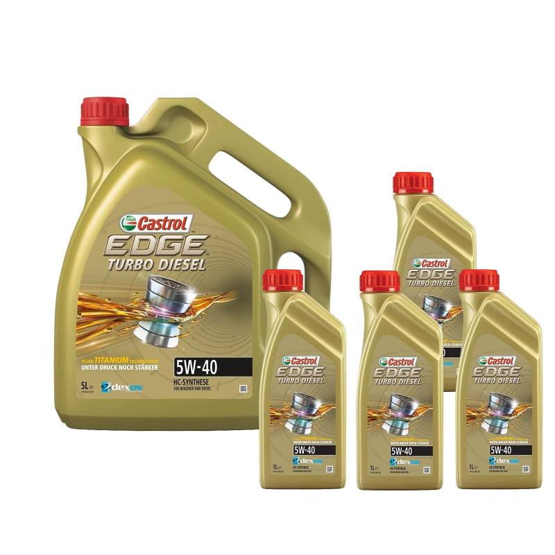 Motorenöl 5W-40 Edge Turbodiesel Titanium FST [9 L] von Castrol (SET1535BC9L) Öl Schmierung Motorenöl von Castrol Bundle