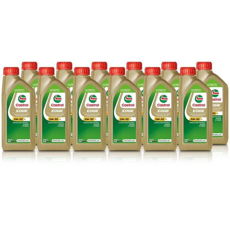 12x 1 L = 12 Liter Castrol Edge Fluid Titanium 5W-30 LL Motoröl von Castrol