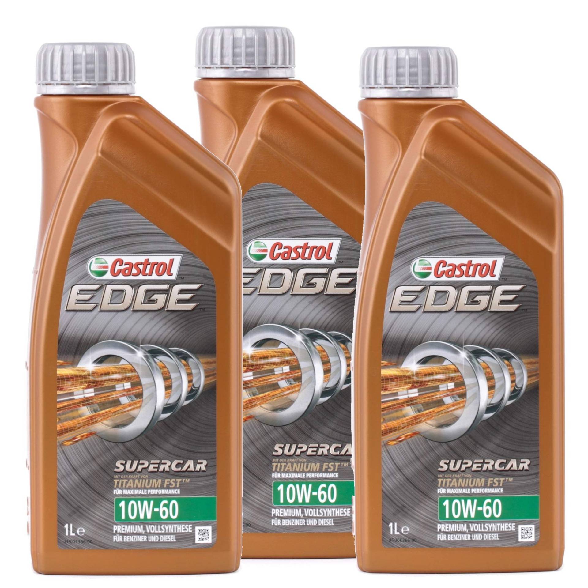 CASTROL 3x 1 L EDGE Supercar FLUID TITANIUM 10W-60 von Castrol