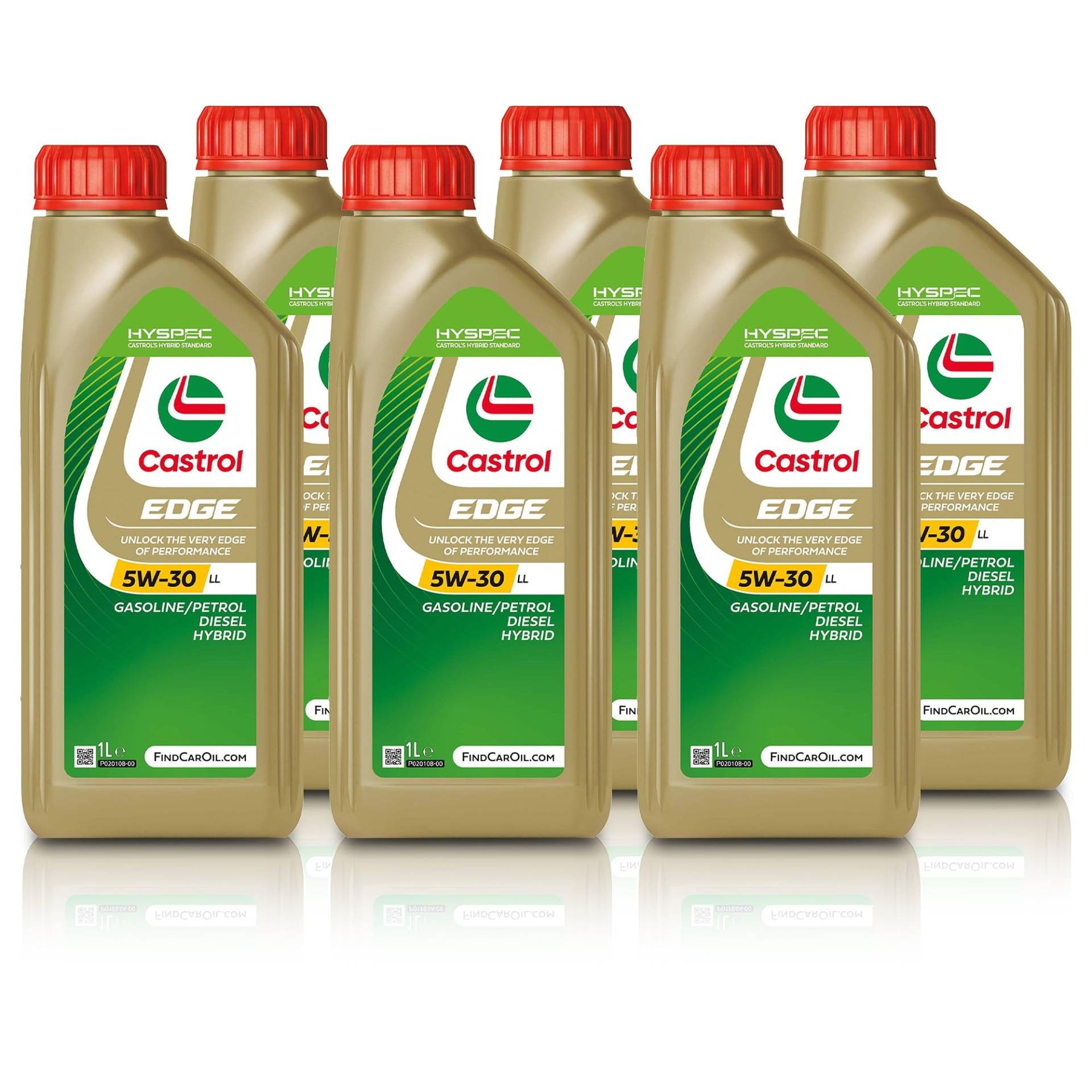 6x 1 L = 6 Liter Castrol Edge Fluid Titanium 5W-30 LL Motoröl 6x 1 L = 6 Liter Castrol Edge Fluid Titanium 5W-30 LL Motoröl von Castrol