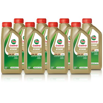 Castrol 8x 1 L EDGE 0W-30 A3/B4 [Hersteller-Nr. 15334A] von Castrol