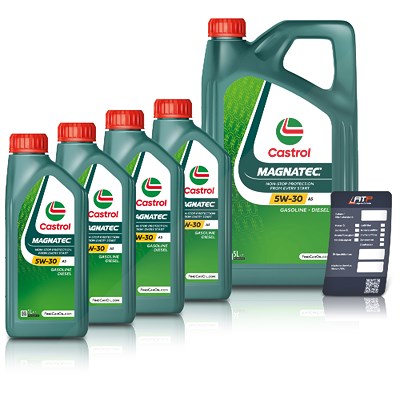 Castrol 9 L Magnatec 5W-30 A5 + Ölwechsel-Anhänger [Hersteller-Nr. 15CA44] von Castrol