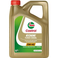 CASTROL Motoröl Castrol EDGE Turbo Diesel 5W-40 Inhalt: 4l, Synthetiköl 15F819 von Castrol