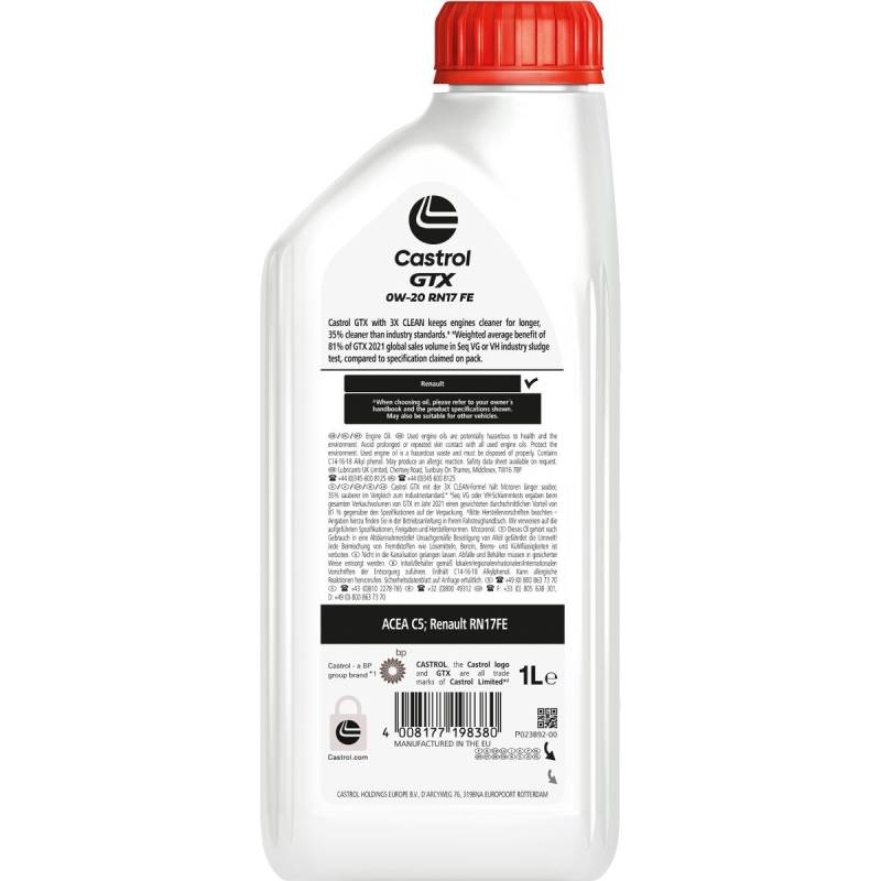 CASTROL Motoröl RENAULT,HYUNDAI,TOYOTA 160A0E Motorenöl,Öl,Öl für Motor von Castrol