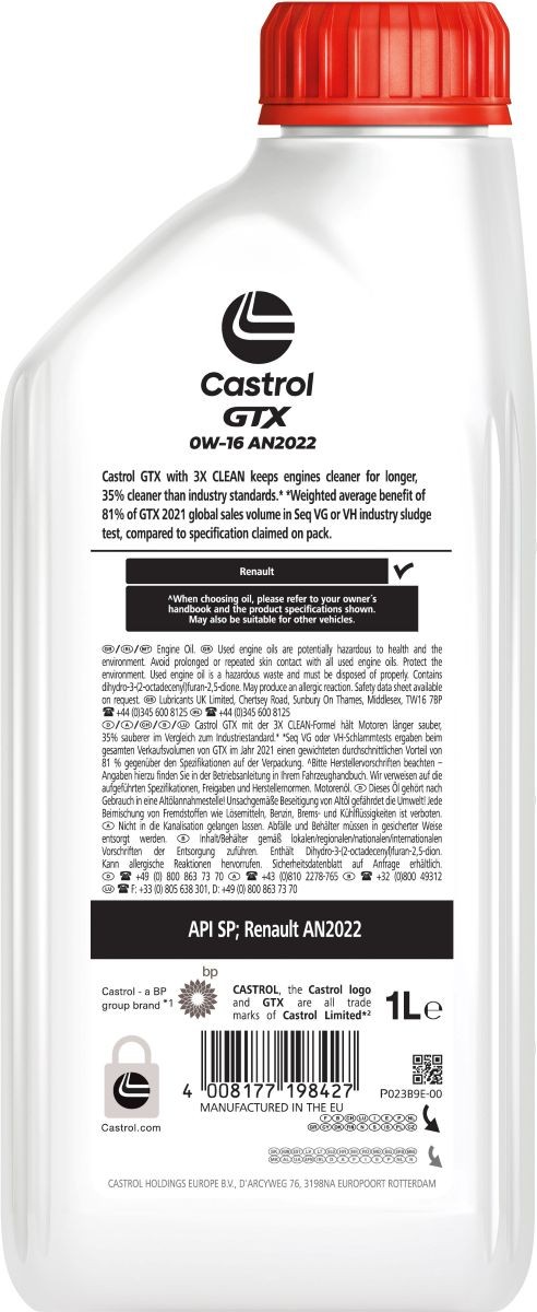 CASTROL Motoröl TOYOTA,MAZDA,HONDA 160A25 Motorenöl,Öl,Öl für Motor von Castrol