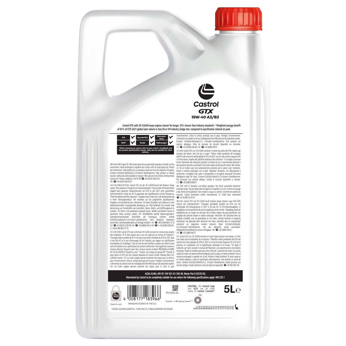 CASTROL Motoröl VW,MERCEDES-BENZ,AUDI 15F629 Motorenöl,Öl,Öl für Motor CASTROL Motoröl VW,MERCEDES-BENZ,AUDI 15F629 Motorenöl,Öl,Öl für Motor von Castrol