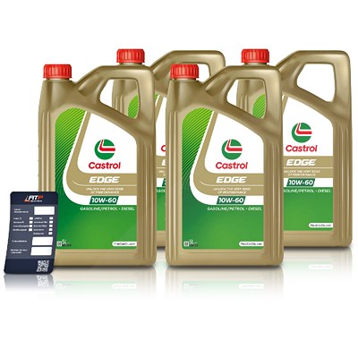 Castrol 20 L EDGE 10W-60 + Ölwechsel-Anhänger [Hersteller-Nr. 1595CE] von Castrol