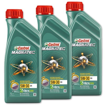 Castrol 3x 1 L Magnatec 5W-30 DX [Hersteller-Nr. 15C31F] von Castrol