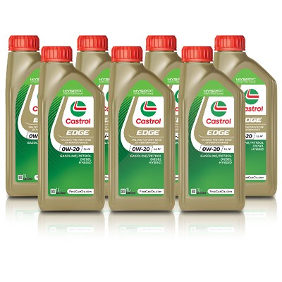 Castrol 7x 1 L EDGE 0W-20 LL IV [Hersteller-Nr. 15B1B2] von Castrol