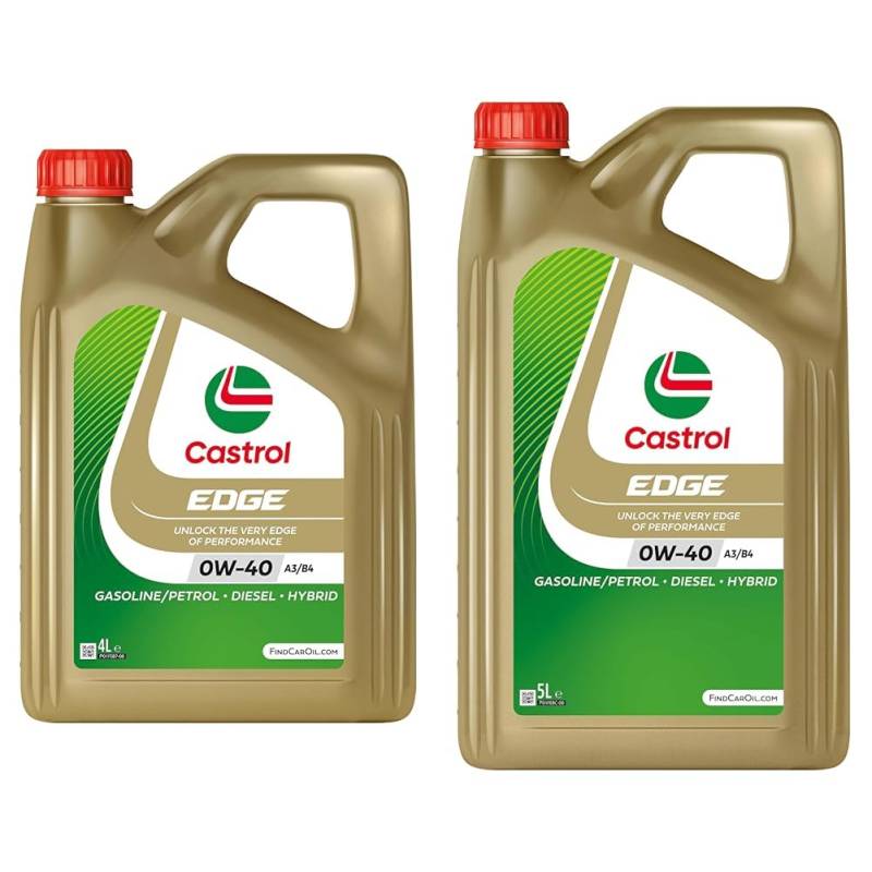 Castrol Bundle | Castrol EDGE 0W-40 A3/B4 Motoröl, 4L + 5L von Castrol