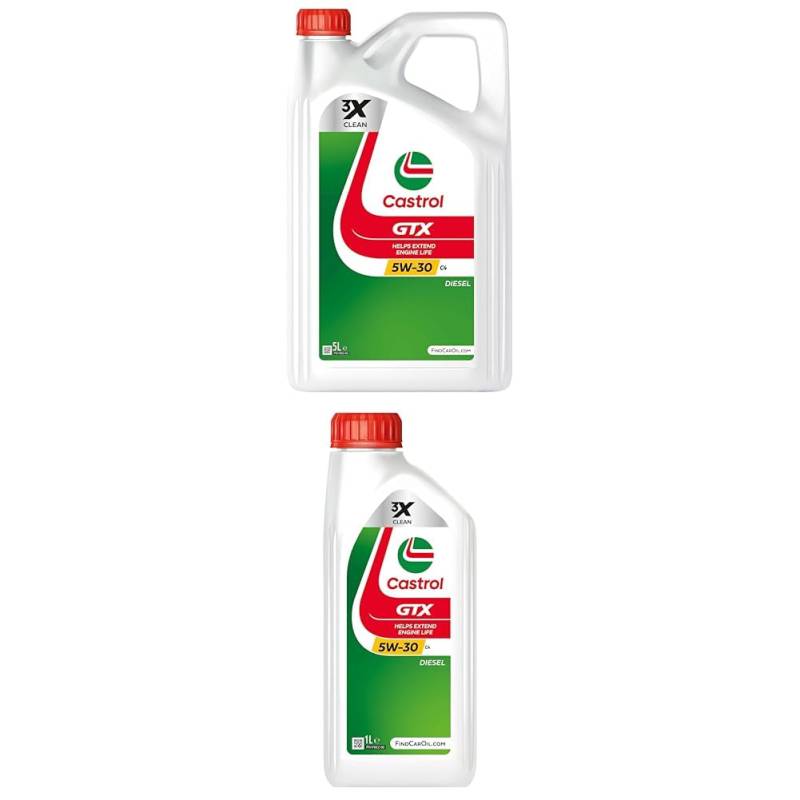 Bundle | Castrol GTX 5W-30 C4 Motoröl, 5L + 1L von Castrol