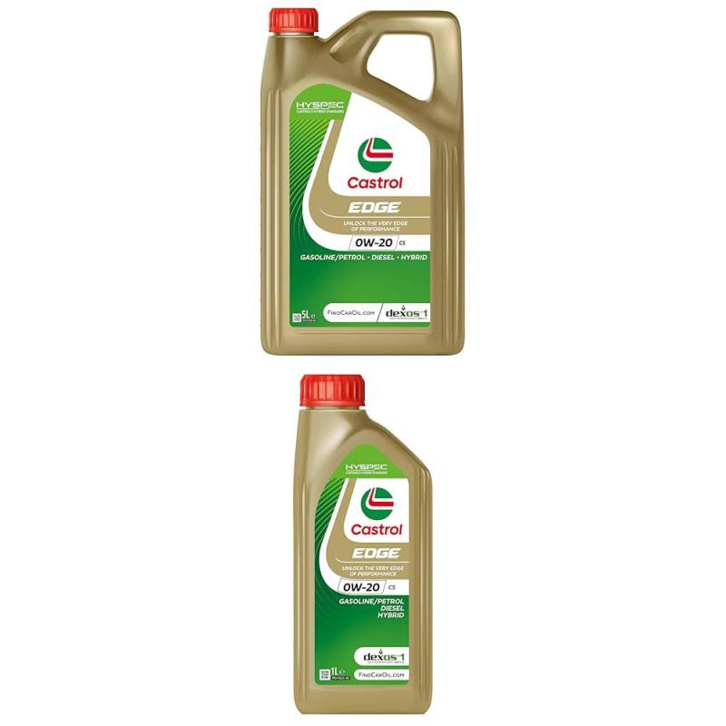 Bundle | Castrol EDGE 0W-20 C5 Motoröl, 5L + 1L von Castrol