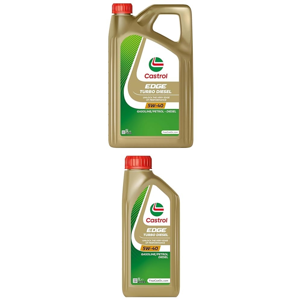 Bundle | Castrol EDGE TURBO DIESEL 5W-40 Motoröl, 5L + 1L Bundle | Castrol EDGE TURBO DIESEL 5W-40 Motoröl, 5L + 1L von Castrol