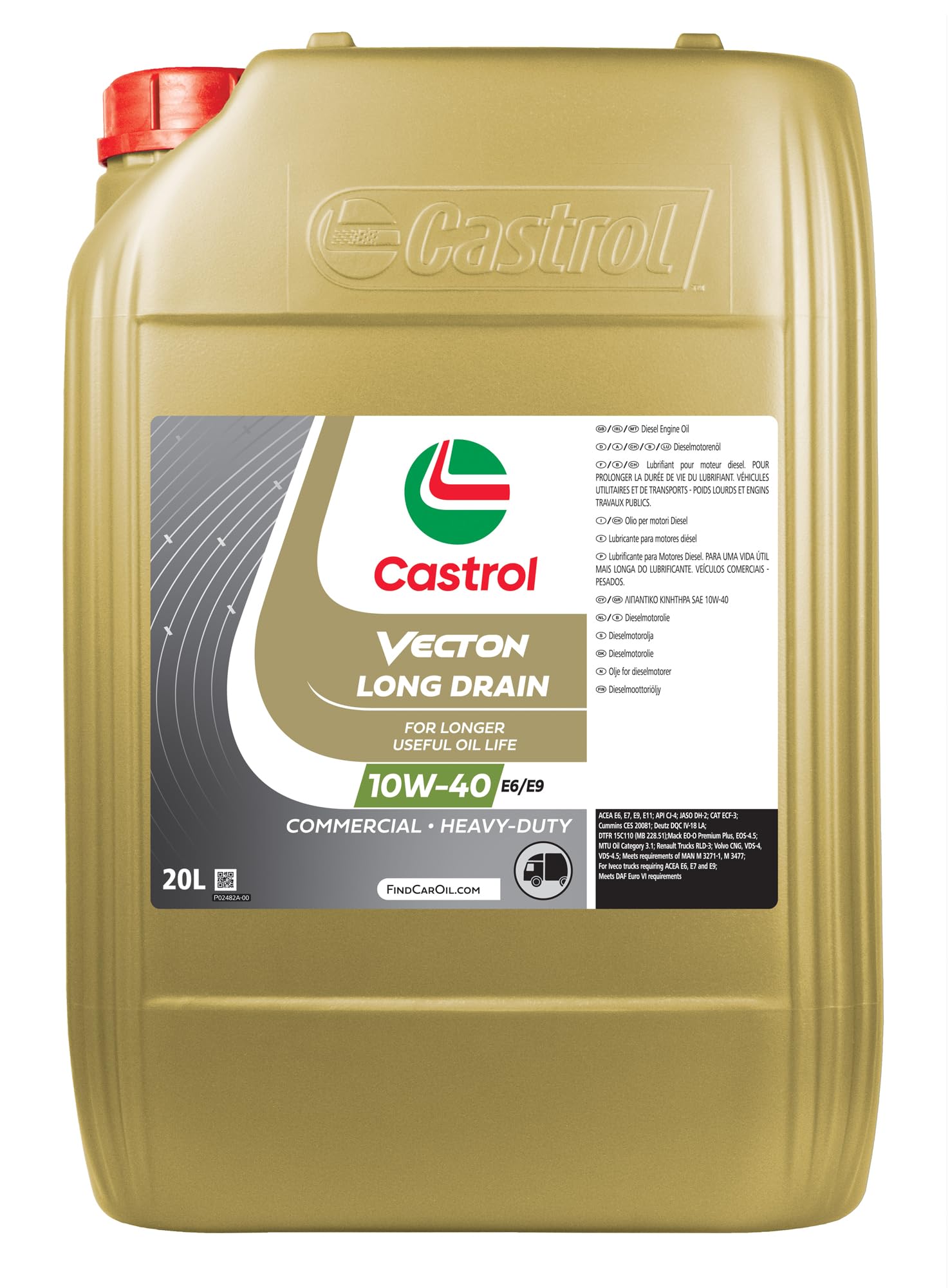 Castrol CAVLD20 Vecton L. Drain 10W40 20L von Castrol