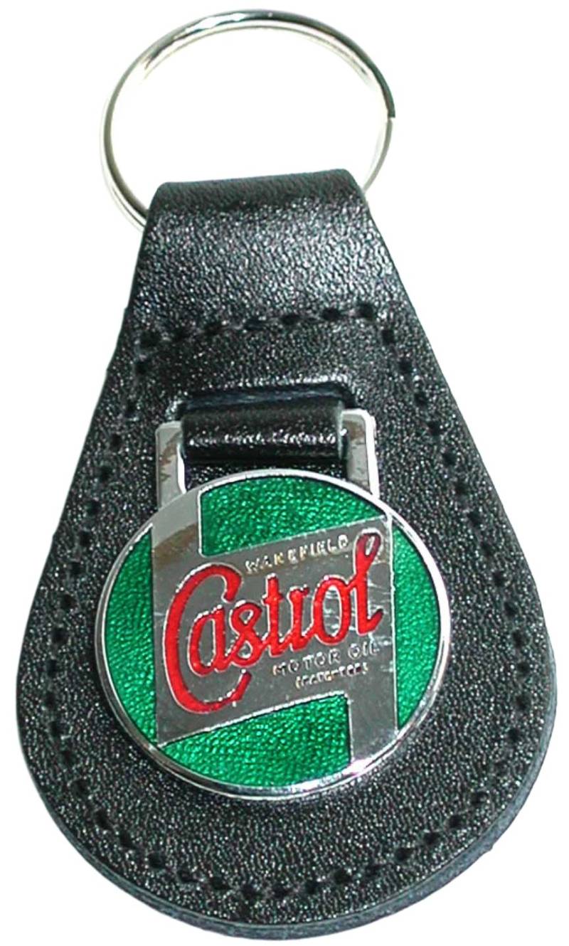 Castrol Classic STR650 Leder Schlüsselanhänger Key Ring von Castrol Bundle