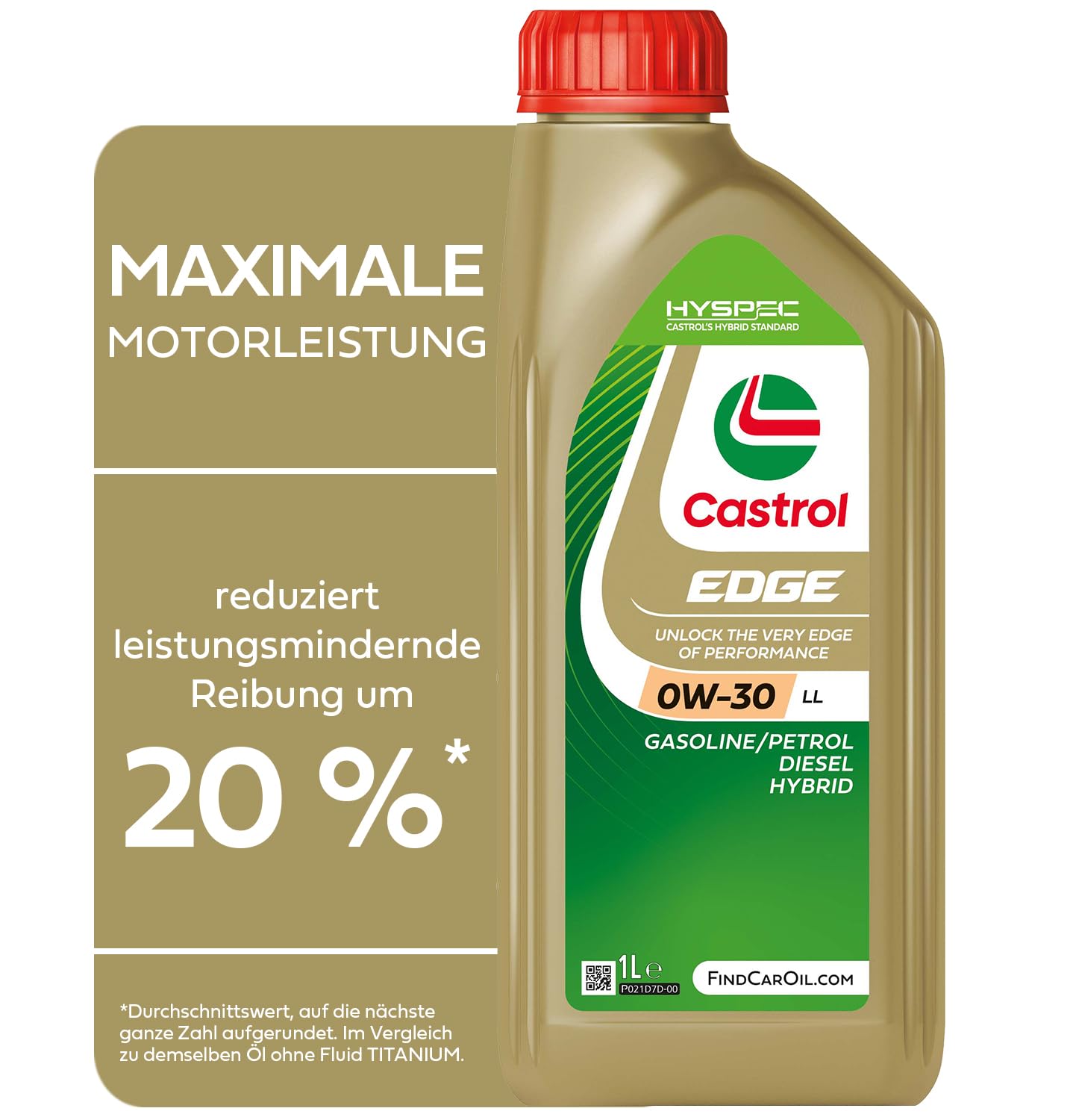 Castrol EDGE 0W-30 LL Longlife Motoröl, 1L von Castrol