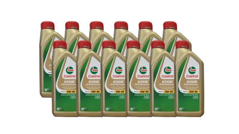 Castrol 58676-12 Edge Motoröl FST SAE 5W-30, 12 x 1 Liter von Castrol