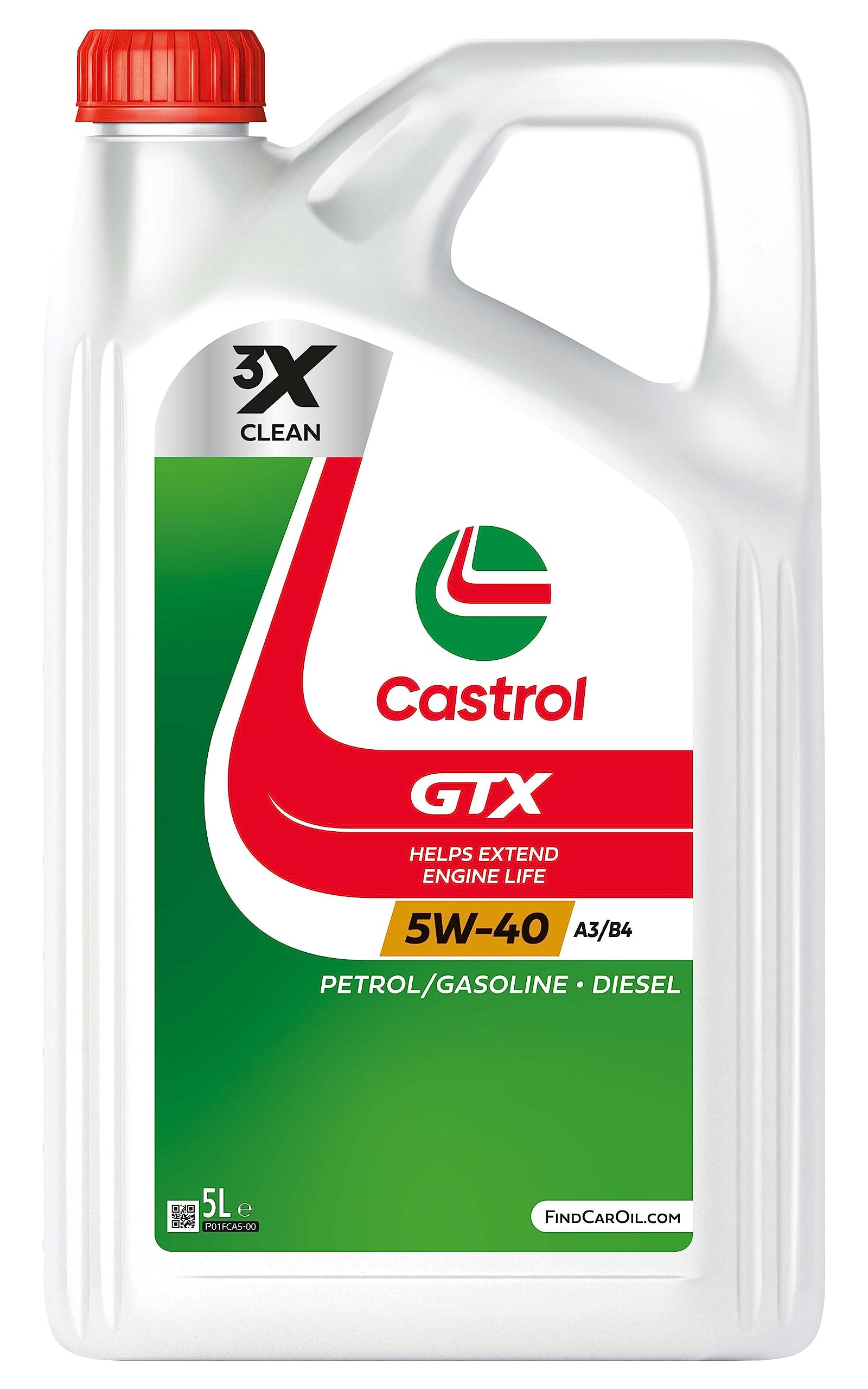 Castrol GTX 5W-40 A3/B4 Motoröl, 5L Castrol GTX 5W-40 A3/B4 Motoröl, 5L von Castrol
