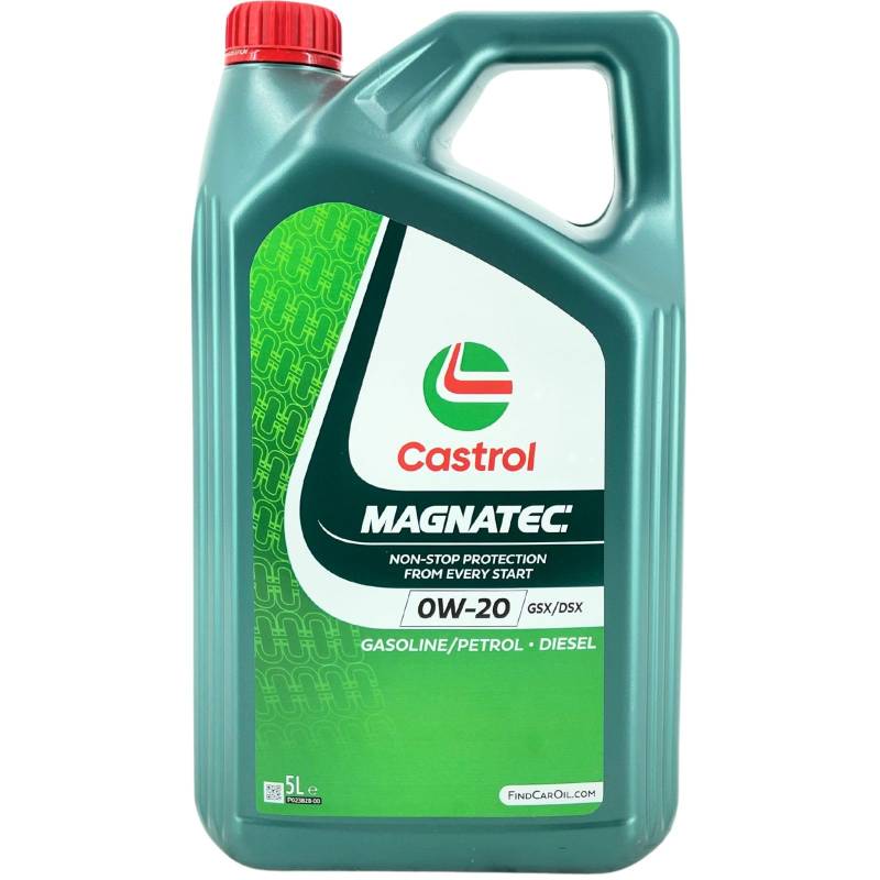 Castrol MAGNATEC 0W-20 GSX/DSX Motoröl, 5L von Castrol