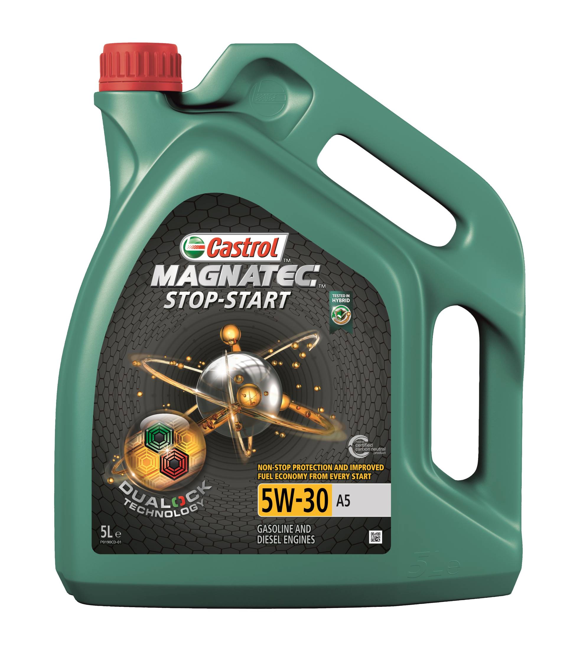 Castrol Magnatec Stop-Start 5W-30 A5 Motoröl, 5 Liter von Castrol