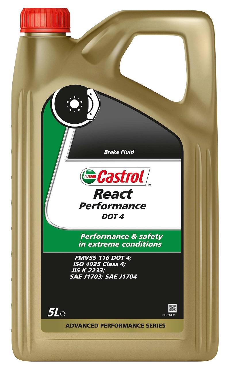Castrol React Performance DOT 4 Bremsflüssigkeit, 5L von Castrol