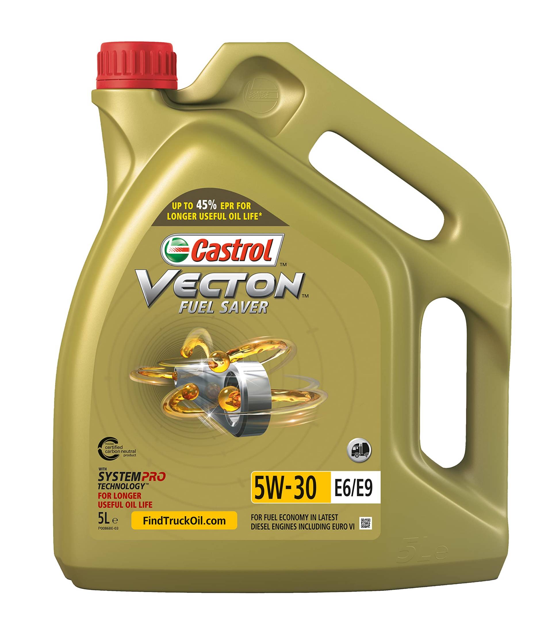 Castrol VECTON Fuel Saver 5W-30 E6/E9, 5 Liter von Castrol