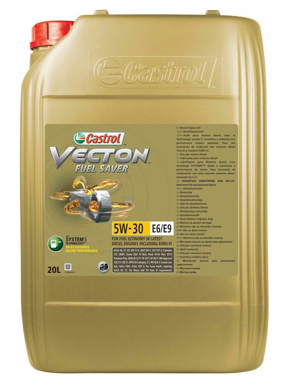 Castrol Vecton Fuel Saver 5W-30 E6/E9 Motoröl 20l Kanister von Castrol