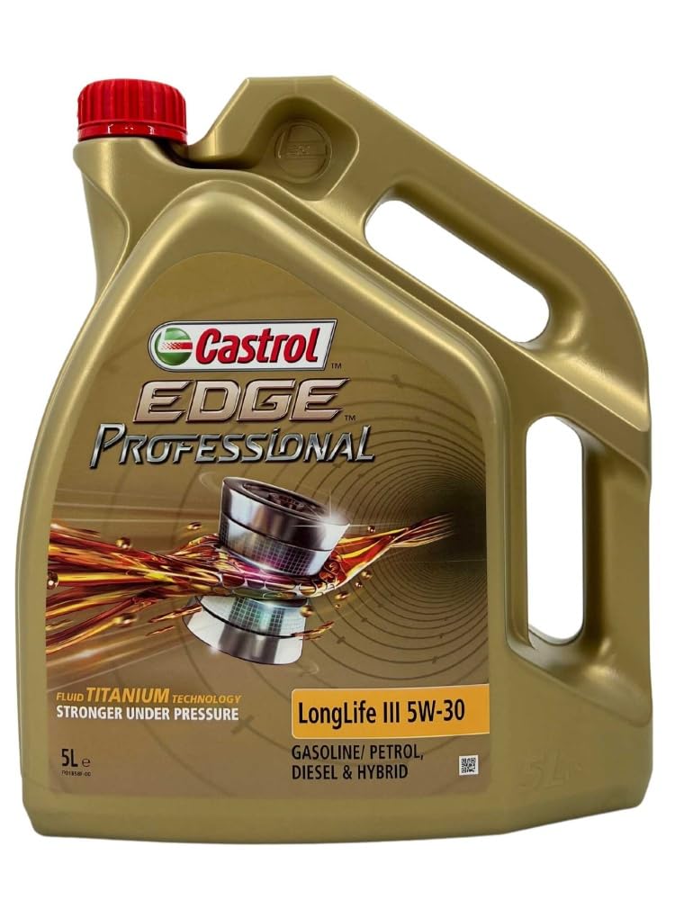 Castrol Motoröl Edge Professional Longlife III 5W-30, 5 Liter (Neue Verpackung 2018) von Castrol
