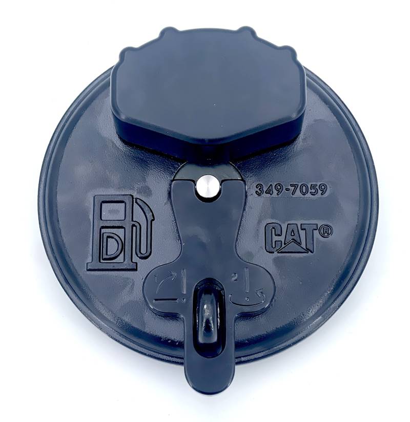 CAT 349-7059 Tank-Entlüftungsdeckel – Ersatz-Tankdeckel für LP-Gastank – langlebiges, wetterbeständiges schwarzes Modell mit 4-Mikron-Filtration und belüftetem metallischem Außenmaterial von CAT