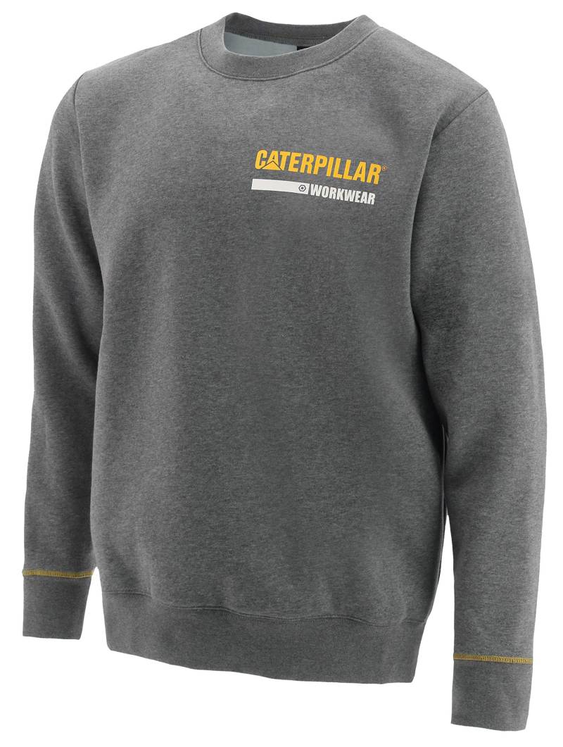 CAT Workwear Mens Essentials Cotton Crew Neck Work Sweater 2XL von Caterpillar