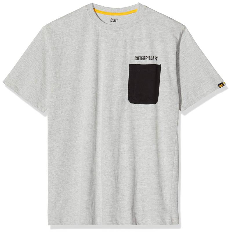 Caterpillar Cat T-Shirt Workman Pocket, Grau, Größe M von Caterpillar