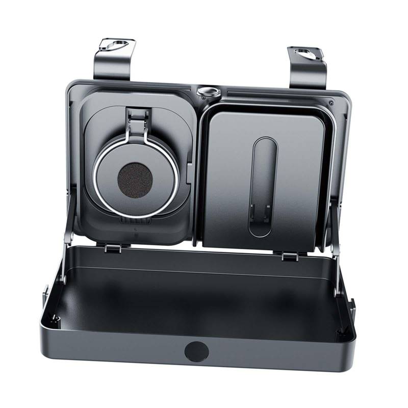 Backseat Food Tray with Cup Holder, Foldable Car Organizer for Snacks, Drinks, and Devices von Catgol