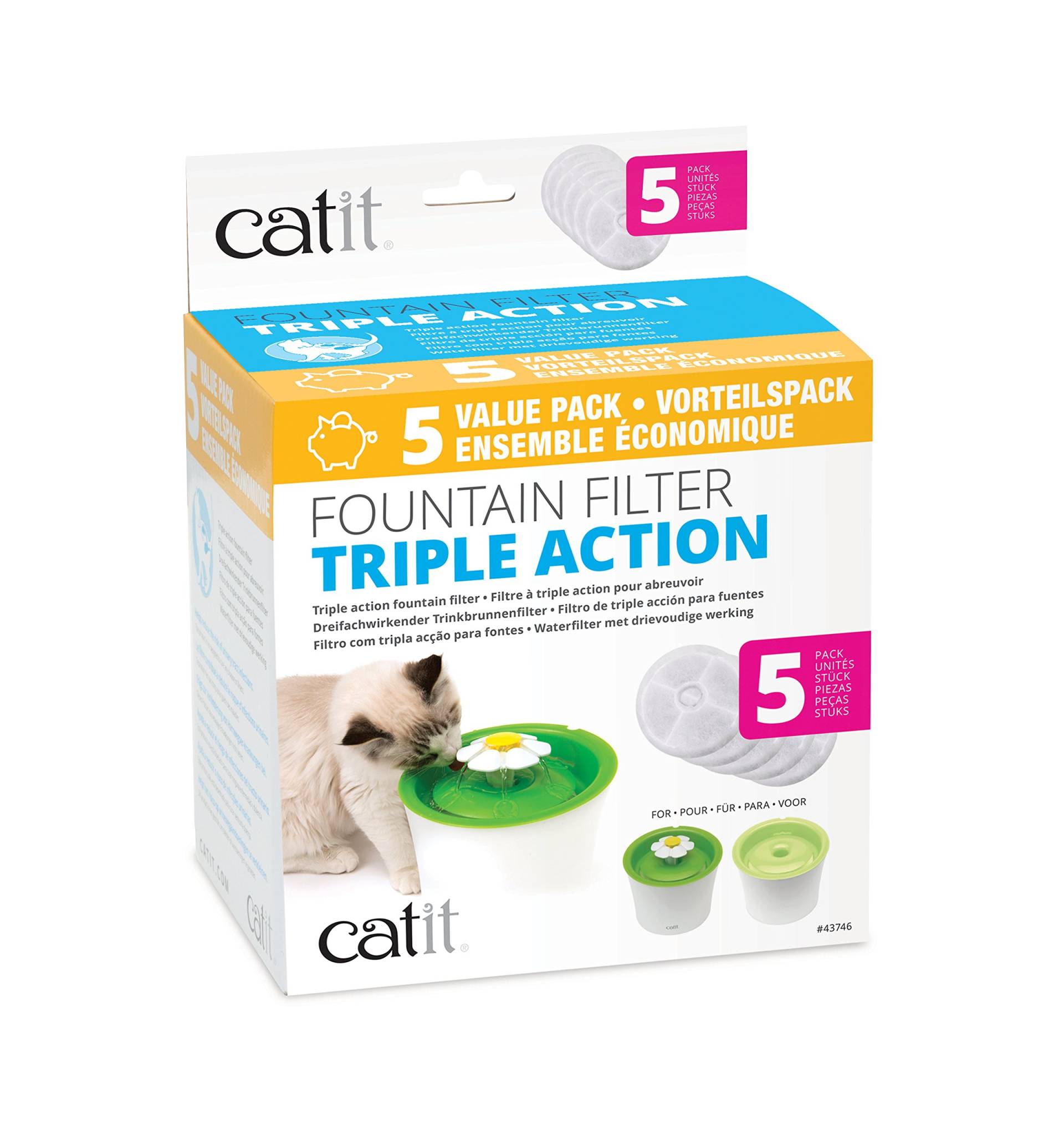 Catit 43746 Triple Action Filter 5er-Set von Catit