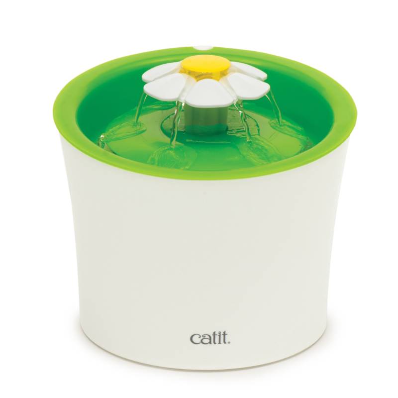 Catit Flower Fountain Blumentrinkbrunnen 3L - immer frisches Wasser für Ihre Katze, durch ständige Filterung von Catit