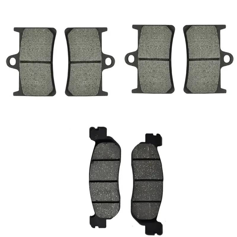 Kompatibel mit YZF600 R R6 1999 2000 2001 2002 YZF1000 R1 2002 2003 Modelle vorne und hintere Bremsbeläge(1 Set 6 Pcs) von CbErFVK