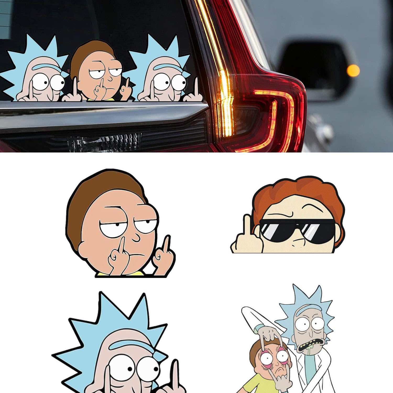 Ceeyoll 4 Stücke Reflektierende Rick and Morty Aufkleber,Auto Aufkleber, Anime Deko Cartoon Aufkleber für Auto, Lustig Wasserfeste Anime Sticker AutoGeeignet für Auto,Motorrad,Kühlschrank,Computer. Ceeyoll 4 Stücke Reflektierende Rick and Morty Aufkleber,Auto Aufkleber, Anime Deko Cartoon Aufkleber für Auto, Lustig Wasserfeste Anime Sticker AutoGeeignet für Auto,Motorrad,Kühlschrank,Computer. von Ceeyoll