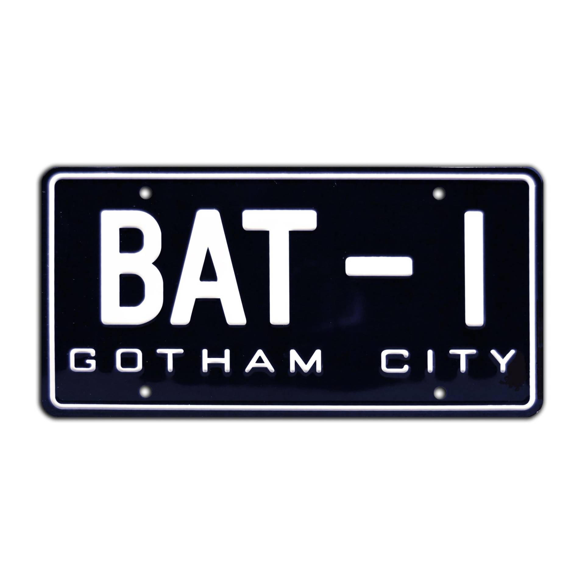 BAT-1 | Metal Stamped USA Size License Plate von Celebrity Machines