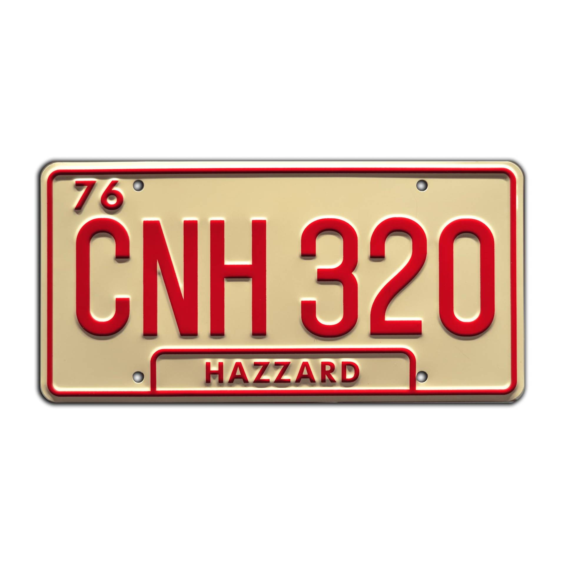 Dukes of Hazzard | Georgia CNH 320 | Metallkennzeichen von Celebrity Machines