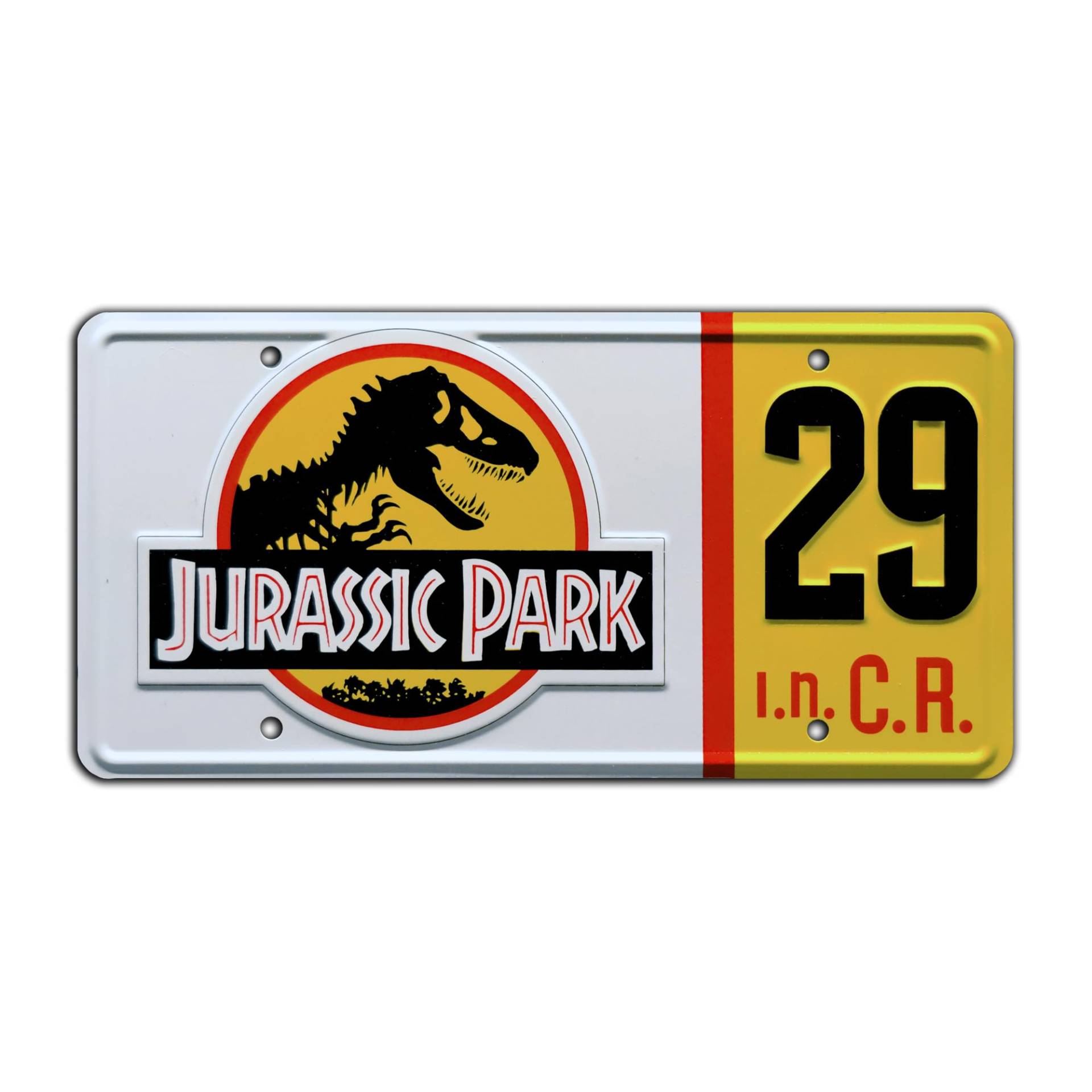 Jurassic Trilogy | # 29 | Metal Stamped License Plate von Celebrity Machines