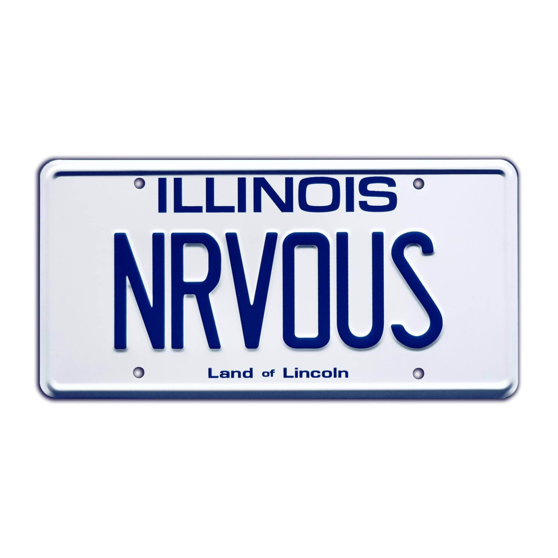 Ferris Bueller | NRVOUS | Stamped License Plate von Celebrity Machines